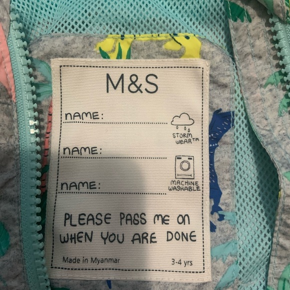 Marks and Spencer toddler Raincoat - Picture 2 of 2